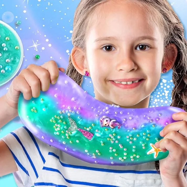 Slime zestaw 3 w 1 – Galaxy Slime, Ice Cream Slime i Mermaid Ocean Slime! (4+ lata)