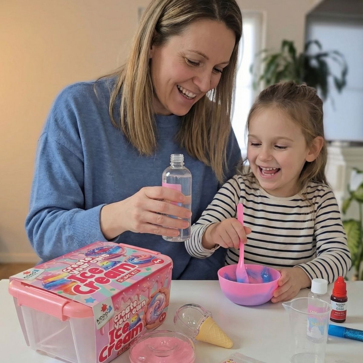 Ice Cream Slime Kit | Sensoryczna zabawka STEM | dla dzieci 4+