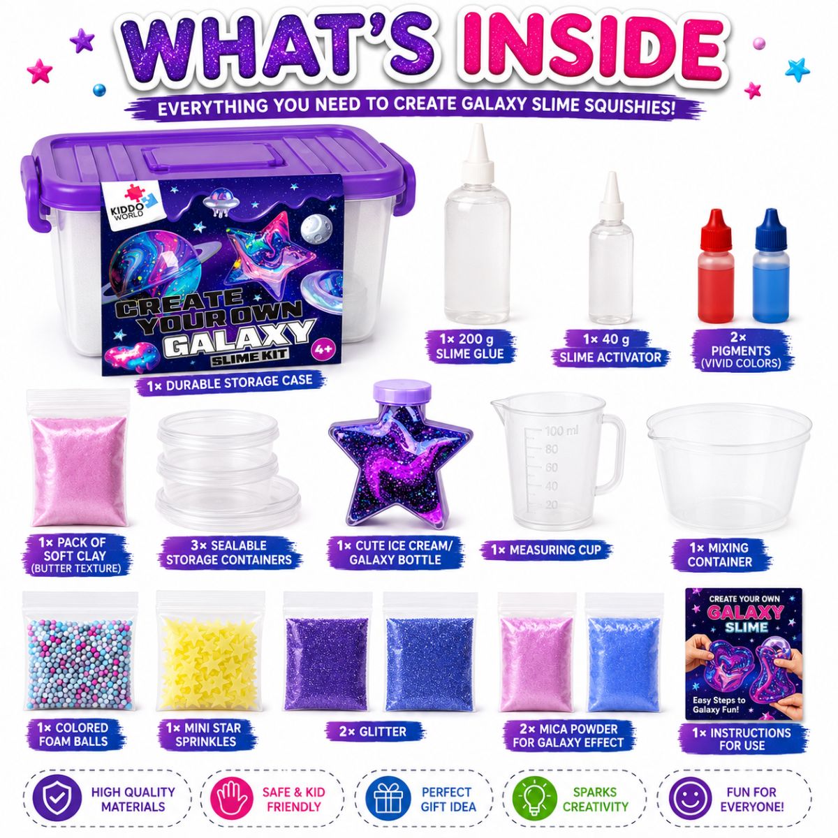 DIY Slime Squishies – Galaktyka (4+ lata)