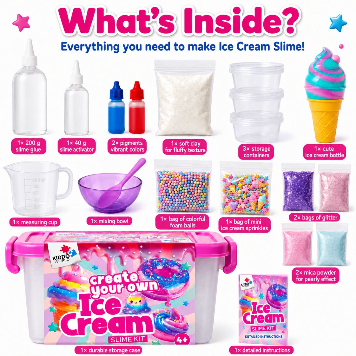 DIY Slime Squishies – Lody (4+ lata)