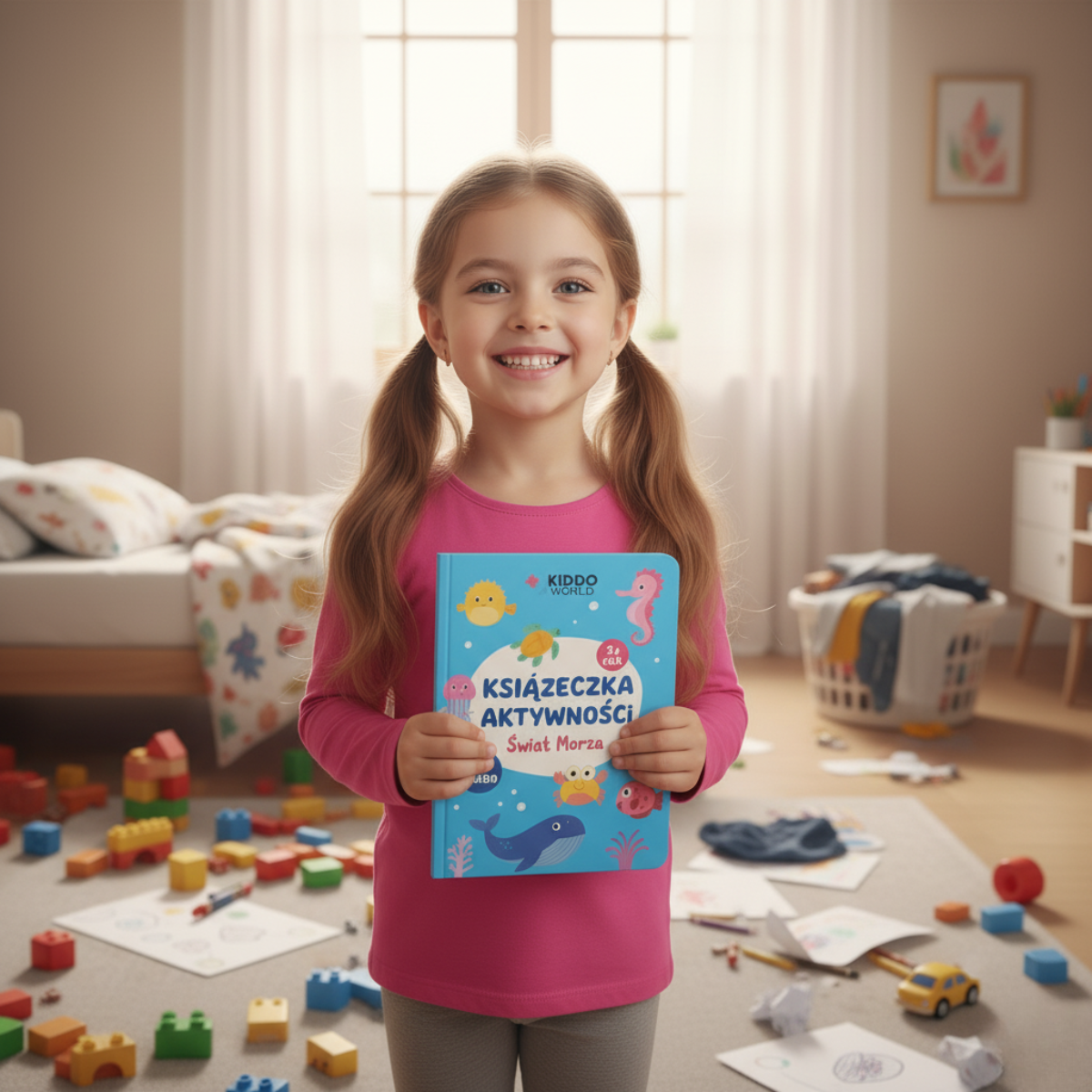 Podwodny Świat – Kolorowanka z morskimi zwierzętami i zadaniami (20 stron, dla dzieci 1–6 lat)