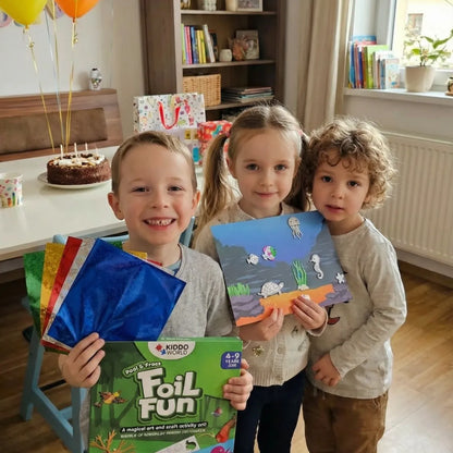 Foil Fun: Świat Zwierząt | Kreatywny zestaw bez bałaganu | dla dzieci 4+