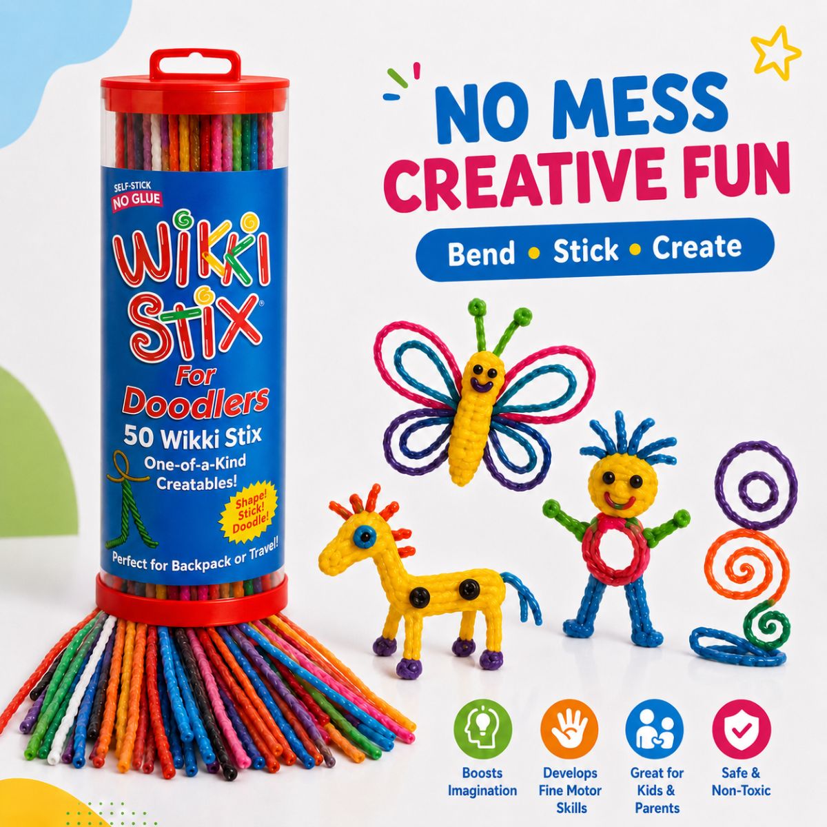 Wikki Stix: Wielka e-książka z zadaniami (30 stron i 40 zadań)