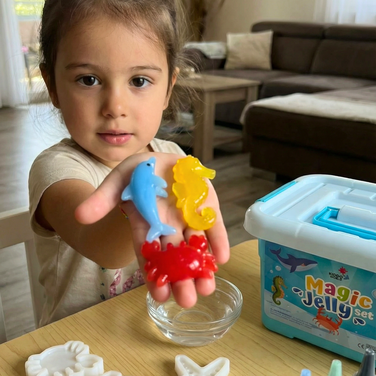 Magiczne wodne skrzaty z BROKATEM | Świat morski | 4, 8 i 12 kolorów | dla dzieci 3+