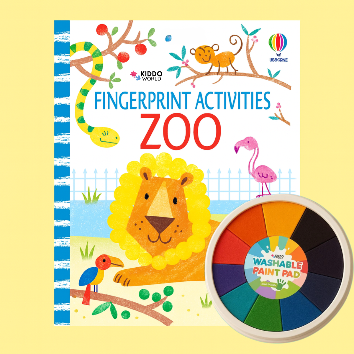 ZOO – Kolorowanka do malowania paluszkami (44 strony, od 1 roku)