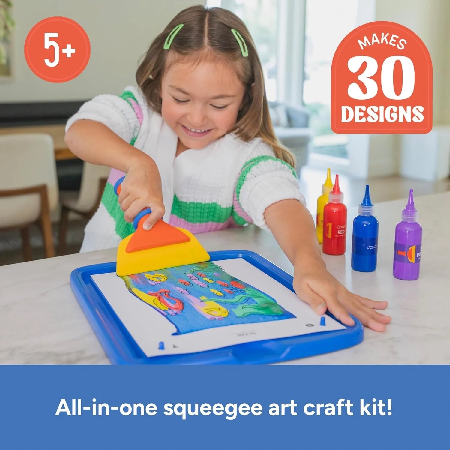 Squeegee Art – tęczowe malowanie raklą bez pędzli i bałaganu!