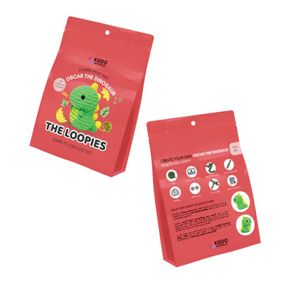 The Loopies 2+1 – Zestaw do szydełkowania | 3 urocze postacie | Dla dzieci 10+