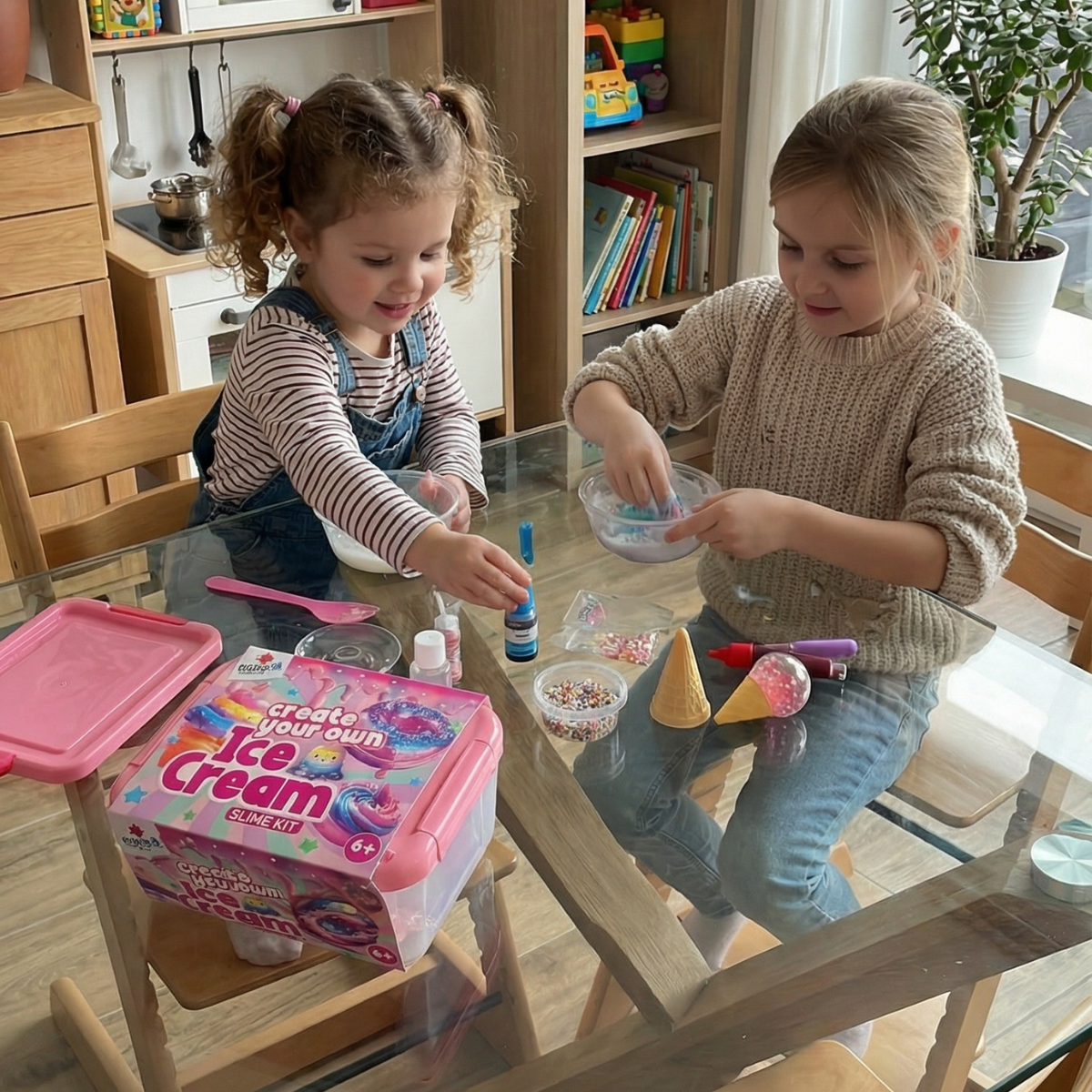 Ice Cream Slime Kit | Sensoryczna zabawka STEM | dla dzieci 4+