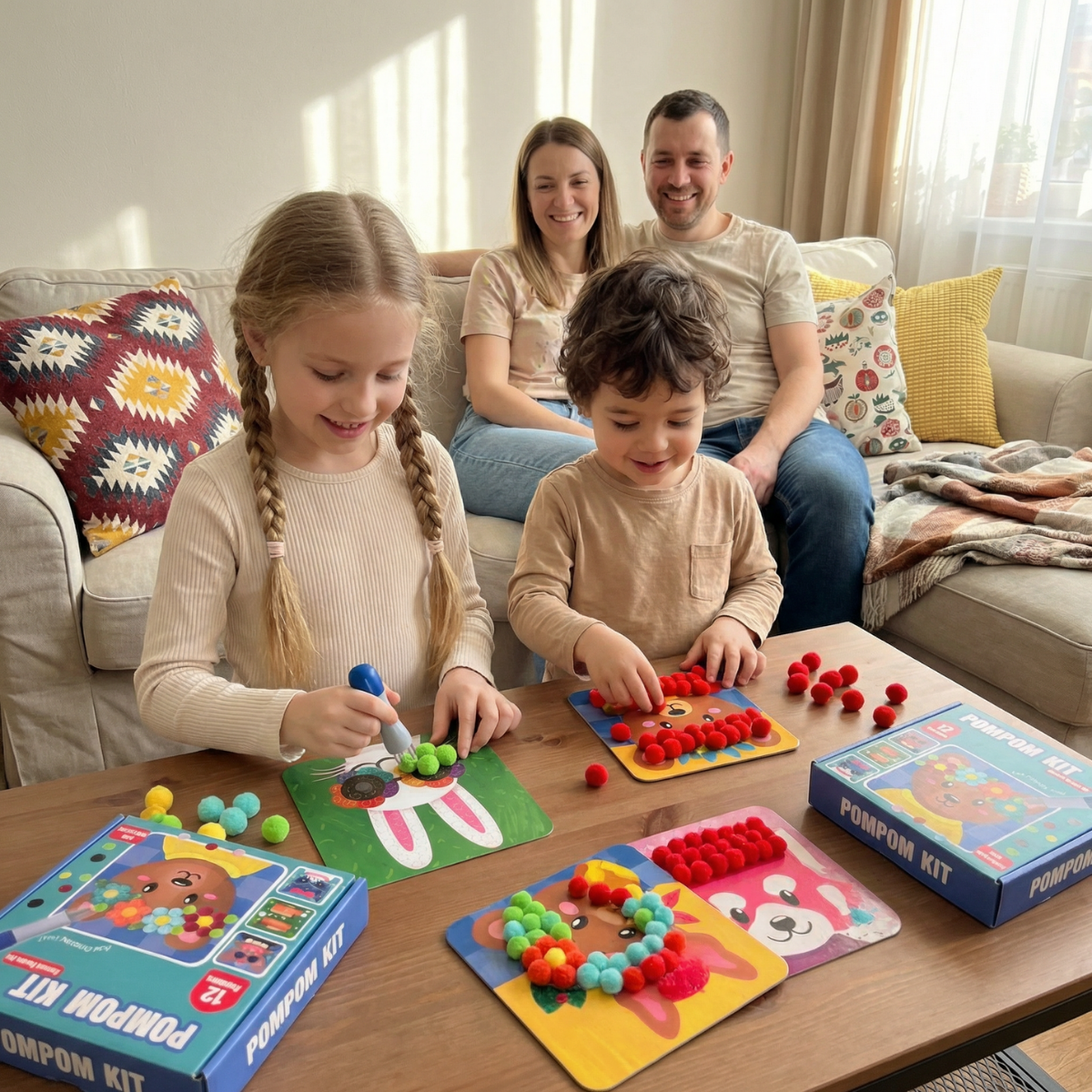 ZESTAW TOPSELLER: Magic Water Squishies & Pom Pom Kit