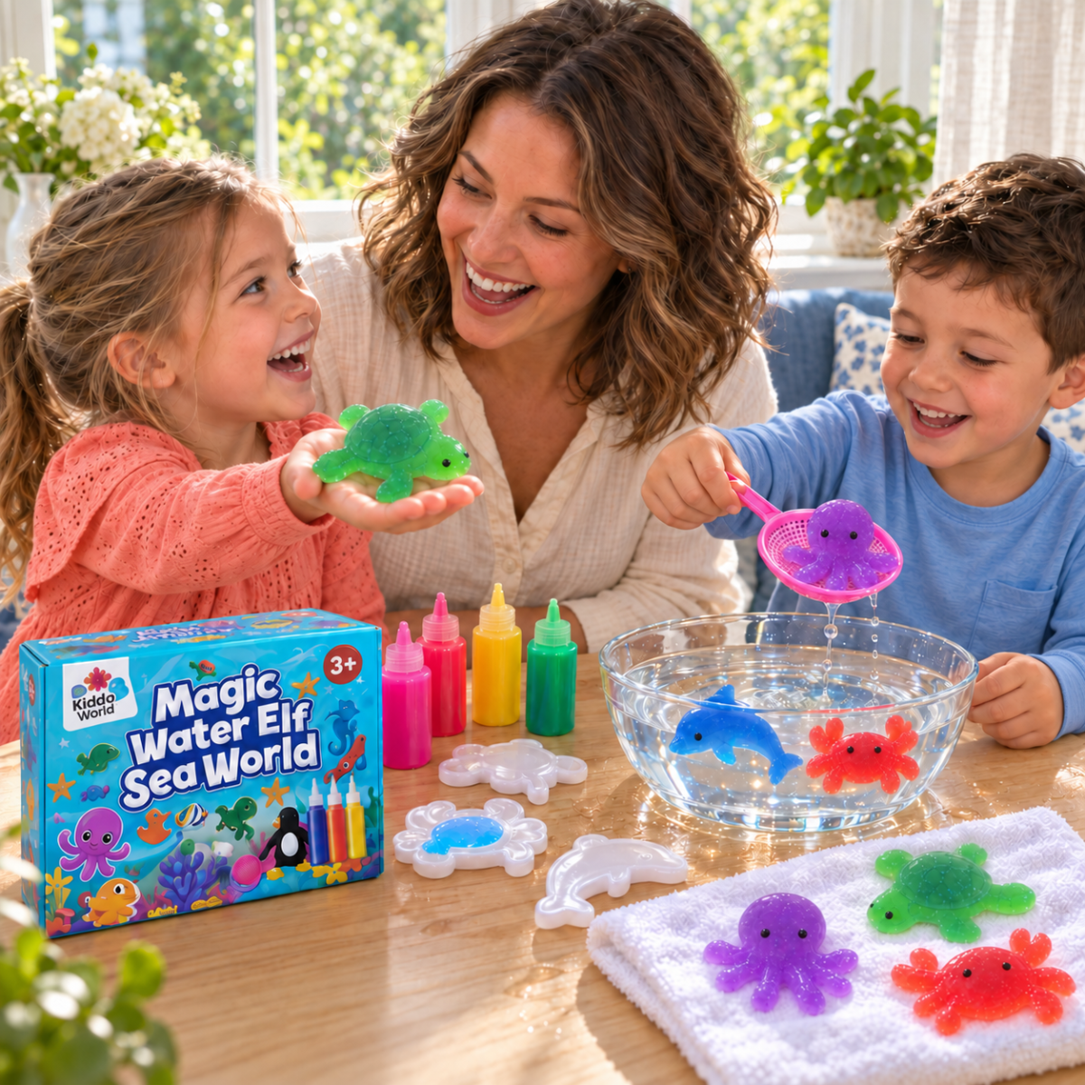 Magic Water Squishies – kreatywny zestaw do tworzenia figurek 3D | 3+ lata