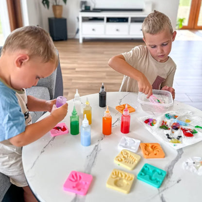 Zestaw UZUPEŁNIAJĄCY do tworzenia wodnych elfów – 4 kolory + 1 magiczny proszek