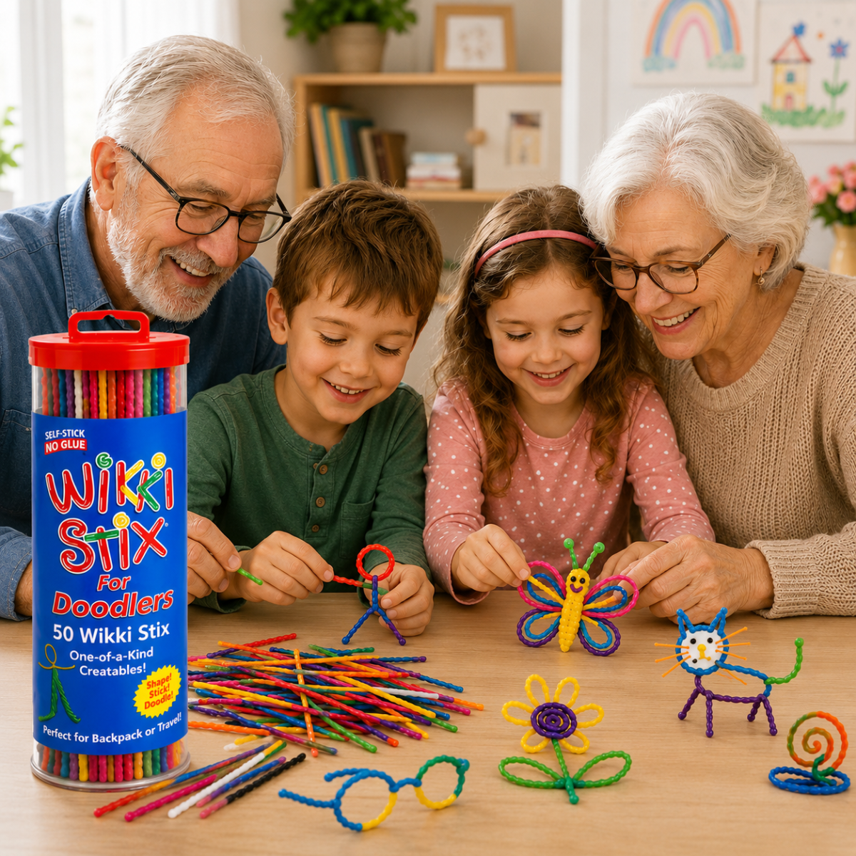 Wikki Stix Magiczne woskowe sznurki (zestaw 50 elementów, 3+ lat)