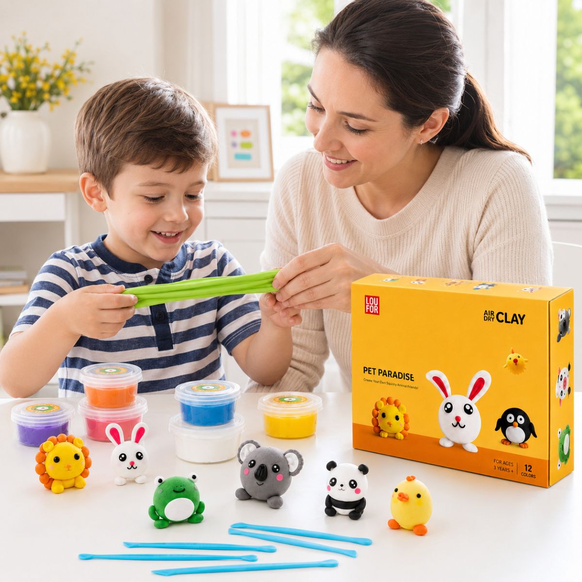 64-elementowy zestaw DIY Squishy Clay (4+ lata)