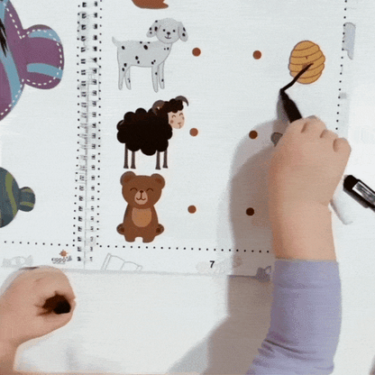 Curious Child 2 – Zeszyt pisz i zmazuj do nauki pisania, wielokrotnego użytku (64 strony, 2–5 lat)