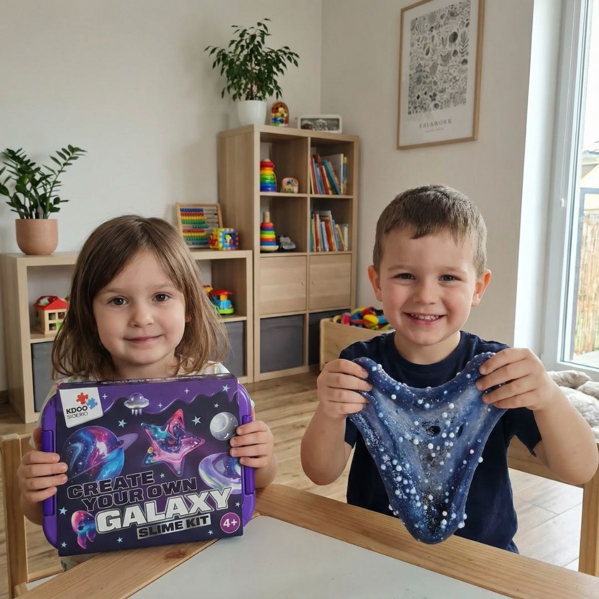 Galaxy Slime Kit | Sensoryczna zabawka STEM | dla dzieci 4+