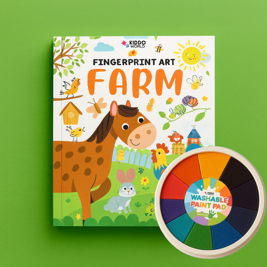 Farma – Kolorowanka do malowania paluszkami (44 strony, od 1 roku)