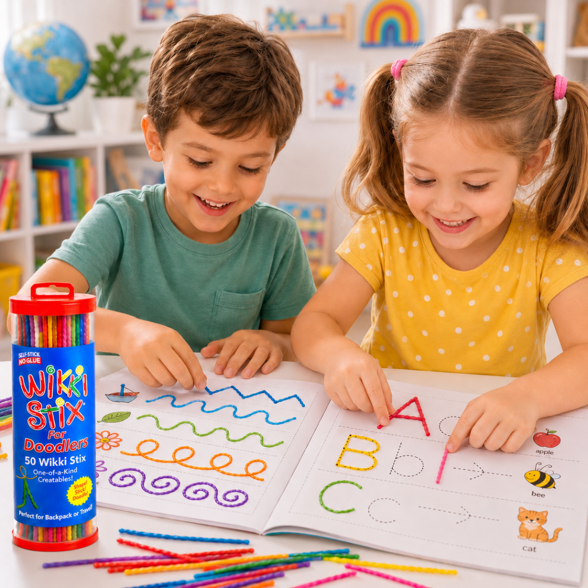 Wikki Stix Magiczne woskowe sznurki (zestaw 50 elementów, 3+ lat)