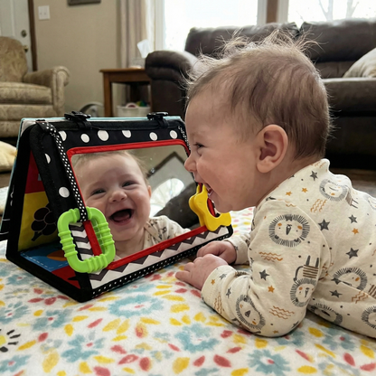 Zabawka sensoryczna do leżenia na brzuszku z piszczałką | 0–12 miesięcy