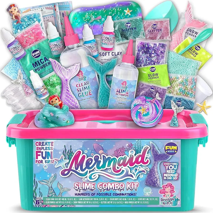 Zestaw do robienia morskiego slime’a – kreatywna zabawa dla dzieci 4+