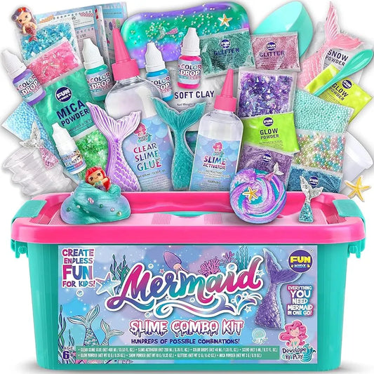 Ocean Mermaid Slime Kit – kreatywny zestaw do robienia slime’u dla dzieci 4+