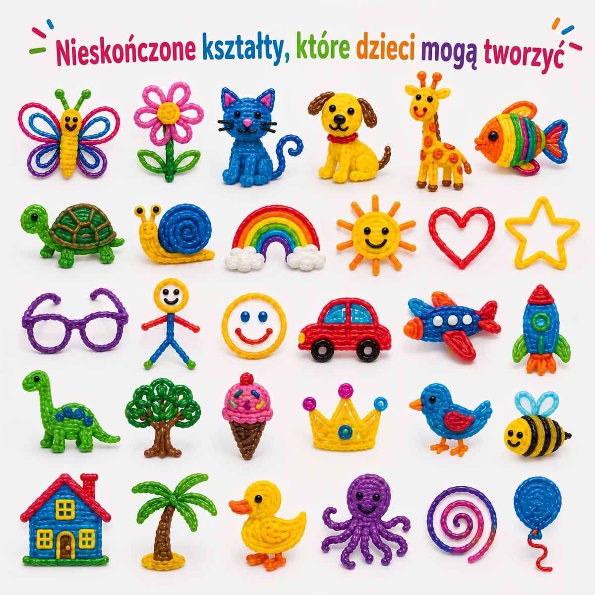 Wikki Stix Magiczne woskowe sznurki (zestaw 50 elementów, 3+ lat)