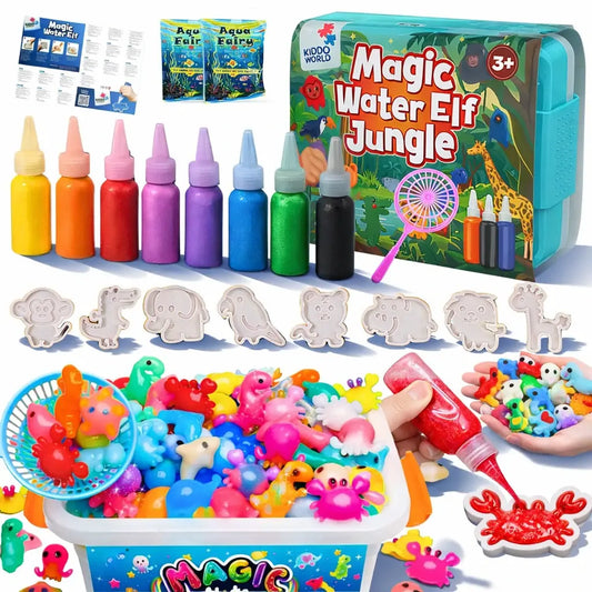 Magiczne Wodne Skrzaty Jungle – zestaw do tworzenia figurek 3D dla dzieci 3+