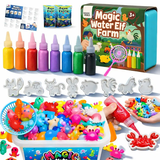 Magiczne Wodne Skrzaty "Farm" – zestaw do tworzenia figurek 3D dla dzieci 2+