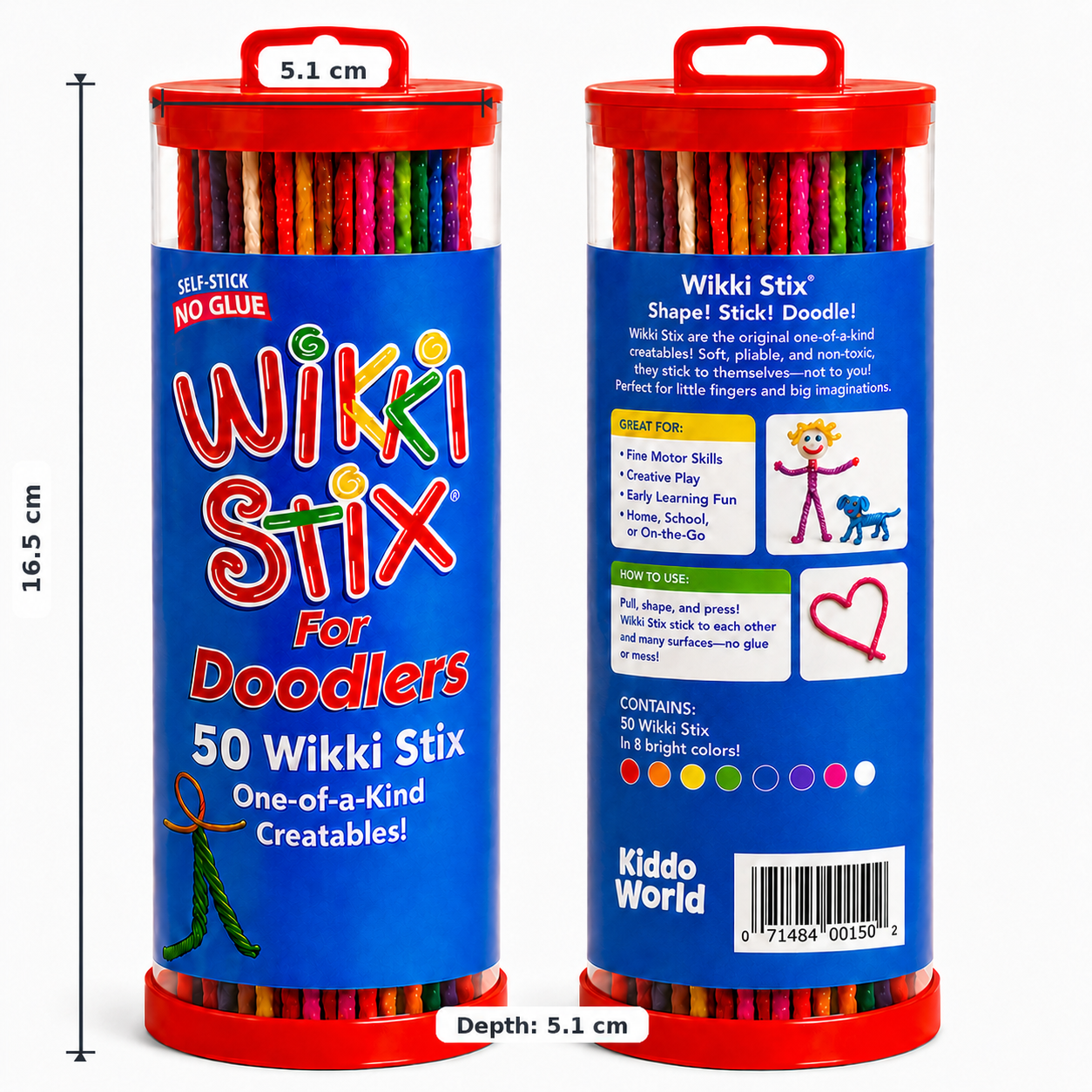 Wikki Stix Magiczne woskowe sznurki (zestaw 50 elementów, 3+ lat)