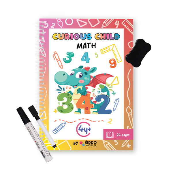 Zeszyt ćwiczeń z matematyki Curious Child (4+ lata)