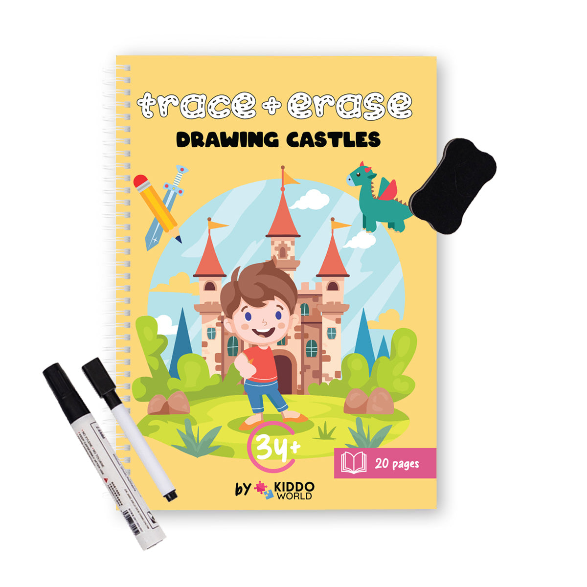 PISZ & ŚCIERAJ: Drawing castles (3+ lata)