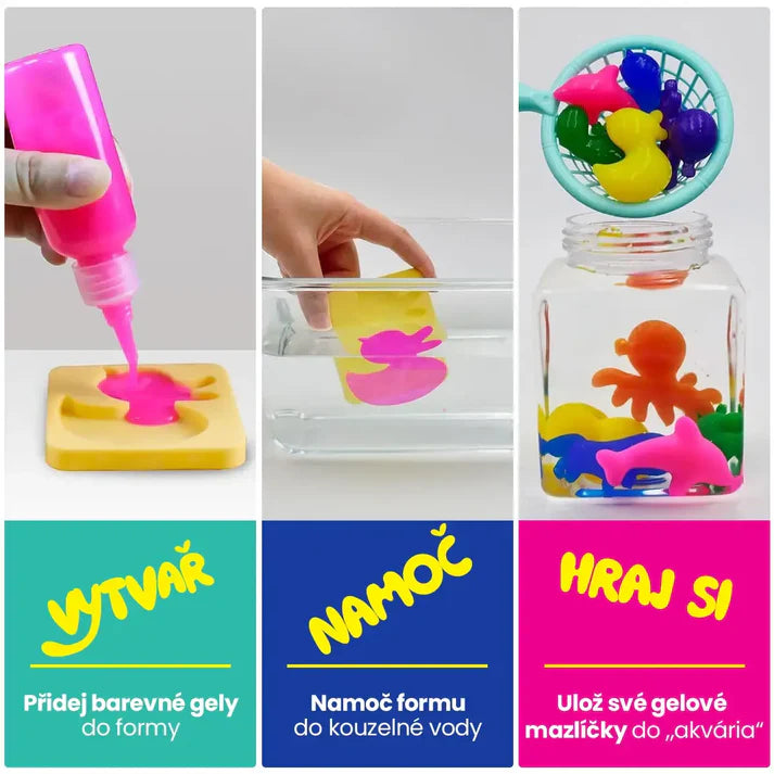 Magiczne wodne zwierzątka – Mega zestaw 3 w 1 | Ocean, dżungla i farma (3+ lata)