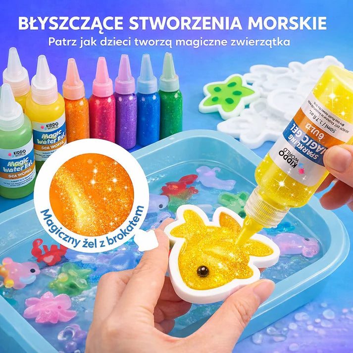 Magiczne wodne skrzaty, Świat morski, 8 kolorów i 8 foremek