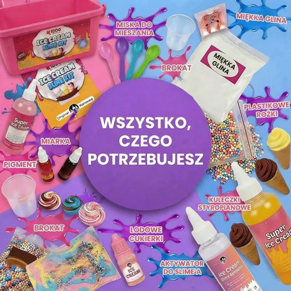 Nabierz, wymieszaj i stwórz: Mega Zestaw 42 el. do robienia lodowych Slime