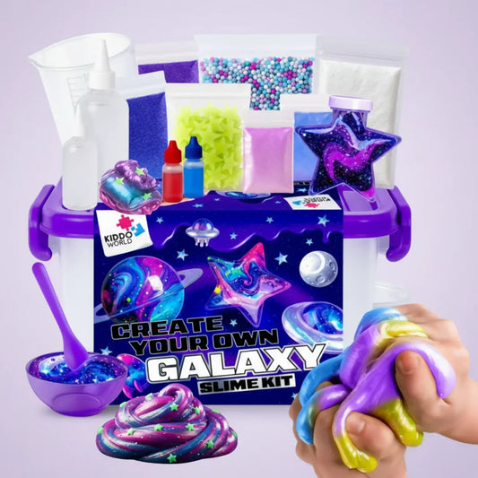 Galaxy Slime Kit | Stwórz swoją galaktyczną glutowatą masę, dla dzieci 4+