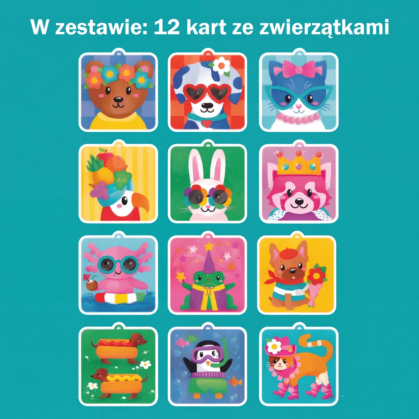 Pom Pom Kit z Aplikatorem do Wyklejania | 12 plansz + 600 pomponów