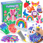 Tufting Kit | Sensoryczna kreatywna zabawa z kolorowymi elementami | dla dzieci 4+