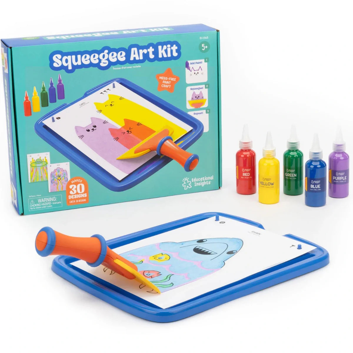 Squeegee Art – tęczowe malowanie raklą bez pędzli i bałaganu!