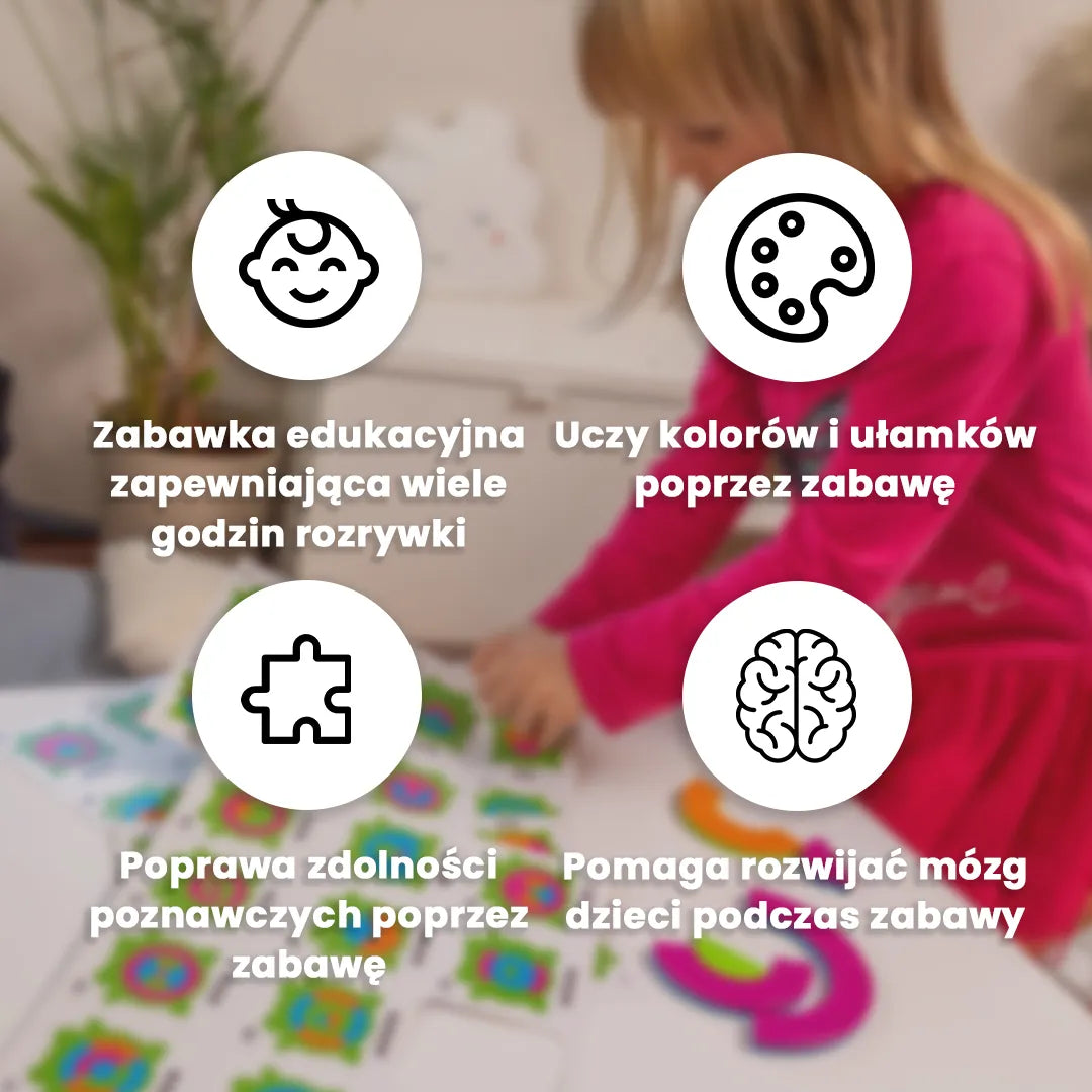 Układanka Montessori z Robakami