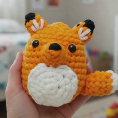 Zestaw do szydełkowania dla początkujących | Lisica Sofia | dla dzieci (10+) i dorosłych