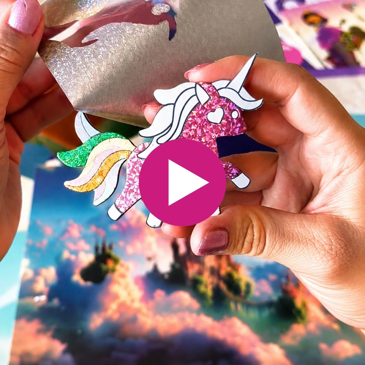Foil Fun: Jednorożce i księżniczki – błyszczące obrazki bez bałaganu! (4+ lata)