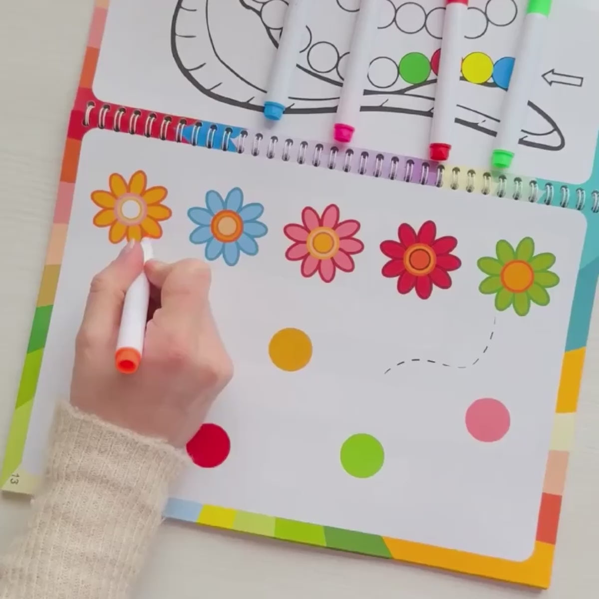 Curious Child Colors | Zeszyt pisz-wycieraj do nauki pisania (64 strony, 2+ lata)